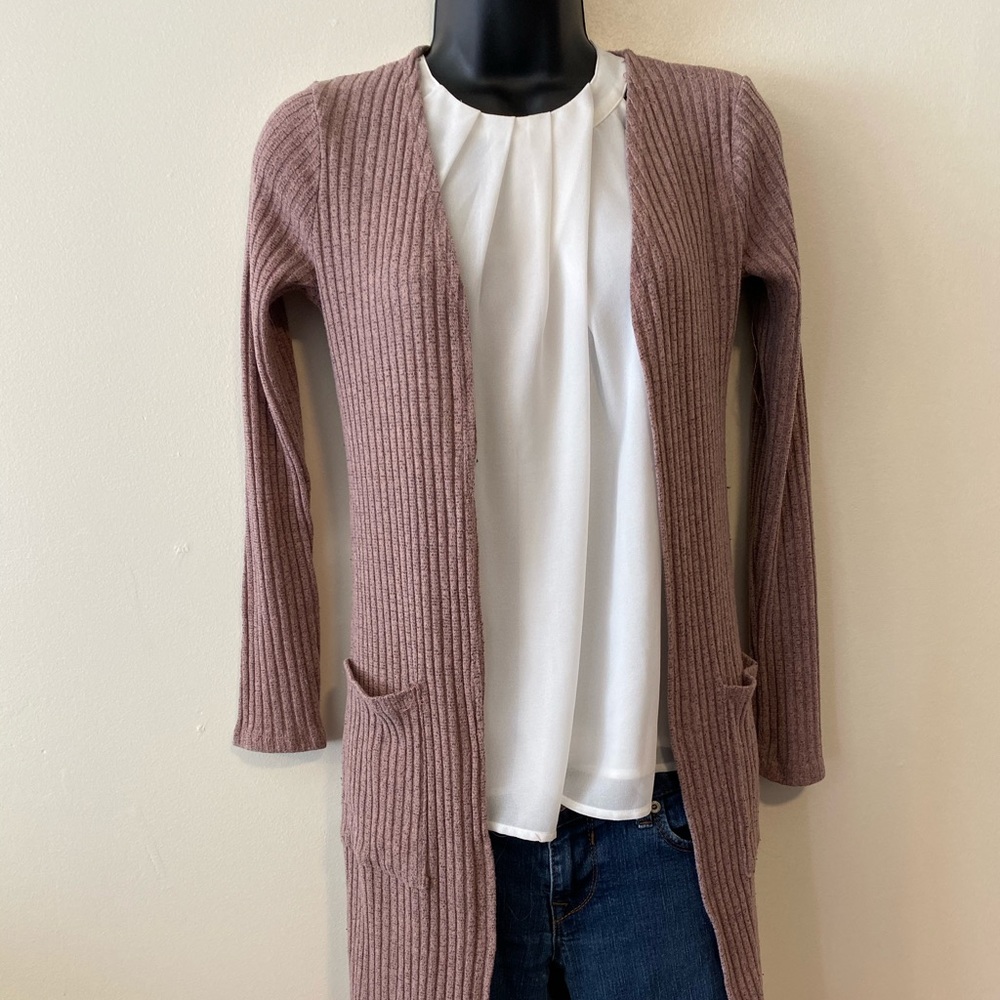 Mauve Duster Cardigan